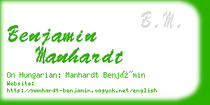 benjamin manhardt business card